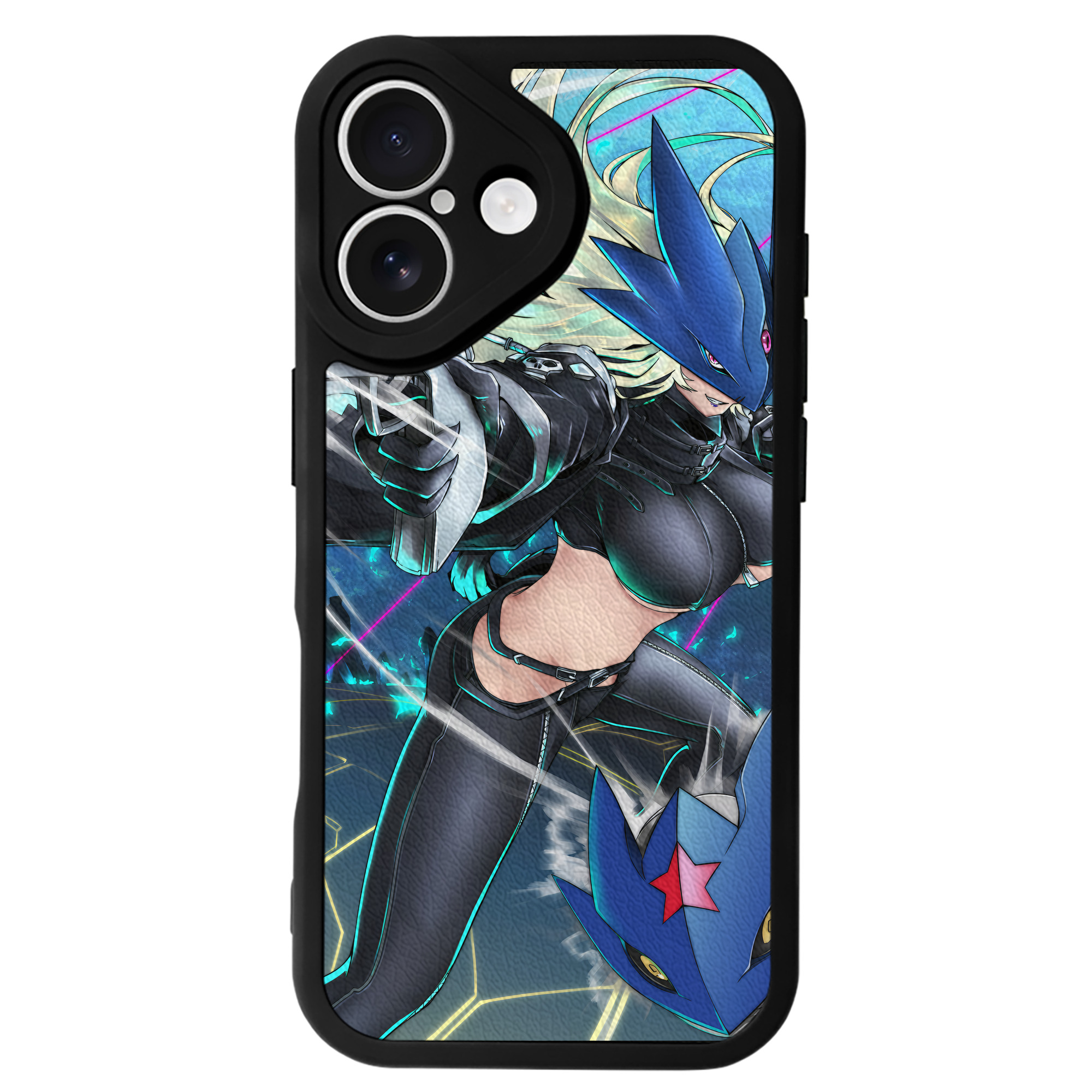 （画像用） Digimon デジタルモンスター/デジモン 【iPhone 16シリーズ対応】シリコンスマホケース（レザー調） 材質：シリコン
